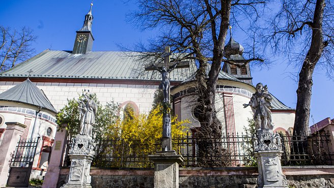 Ferences kolostor, Szent Katalin templom, Jindřichův Hradec