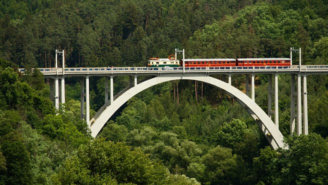 Historical Railway from Tábor to Bechyně