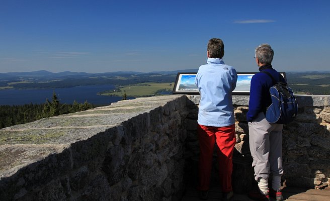 Lipno-Stausee - Laufrundstrecke unter der Burg Vítkův hrádek