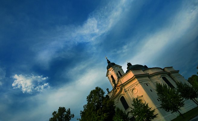 Kirche der Schmerzhaften Jungfrau Maria in Dobrá Voda an Čes