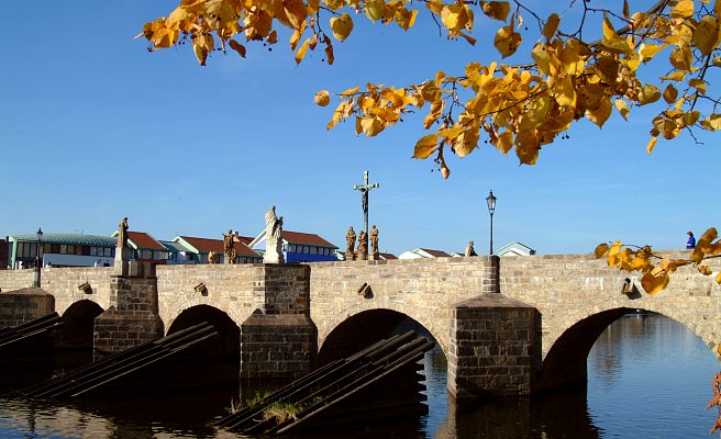 Steinbrücke in Písek