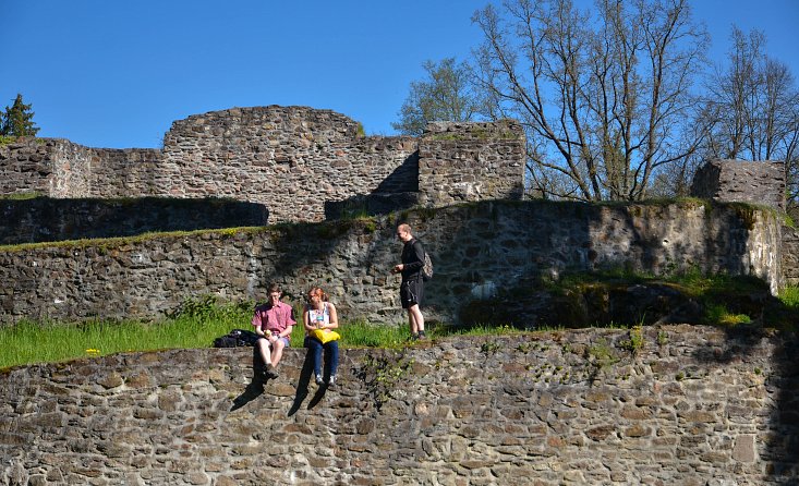 Ruine der Burg Kozí Hrádek (Ziegenburg) bei Tábor