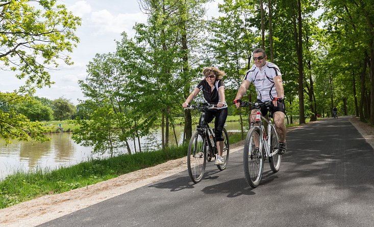 Cycling around ponds from České Budějovice and good beer